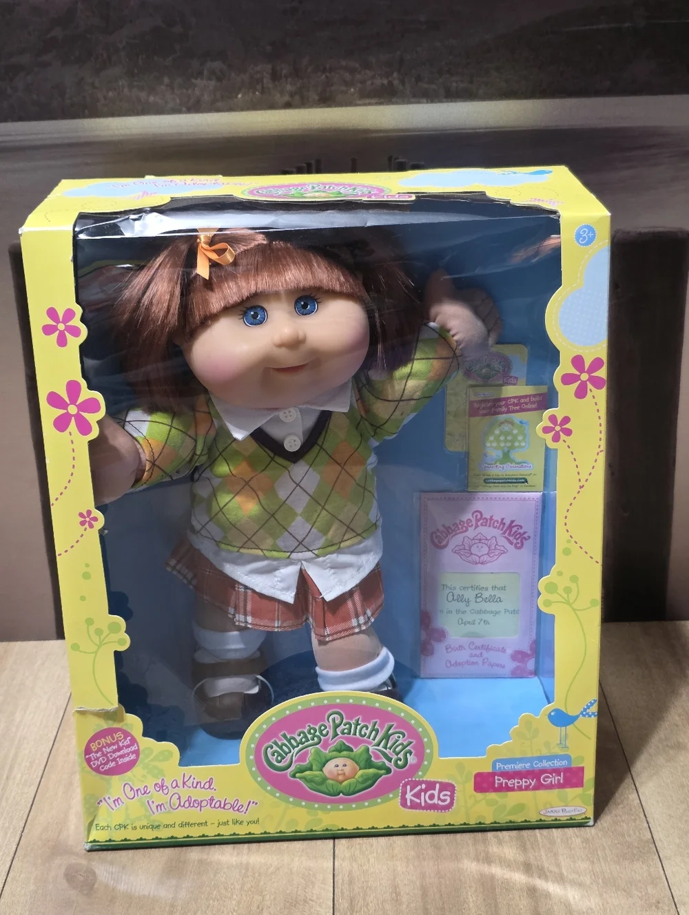 Cabbage Patch Kids Blonde Hair Blue Eyes Premiere Collection Preppy Girl Doll